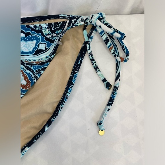 Swim By Cacique Blue Paisley Strapy Bikini Bottoms NWOT Size 24 SKU0832 - Picture 3 of 7